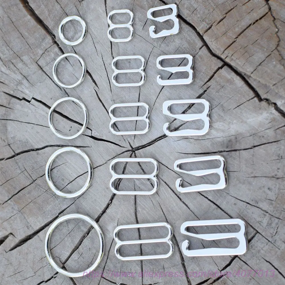 

Wholesale 200pcs High Quality Bra Strap Adjusters Metal Hardware