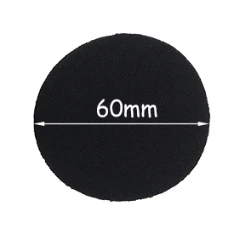 60 mm IMTTSTR 6 пар мягкой пены губка ушной наконечник крышка Замена вкладыши Чехлы для 35 40 45 50 55 60 65 70 80 мм наушники рукав - Цвет: 60 mm