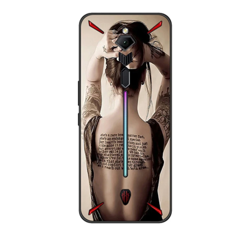 Красивый чехол для Nubia Red magic 3 Мягкая силиконовая задняя крышка Redmagic3 Redmagic NX629J