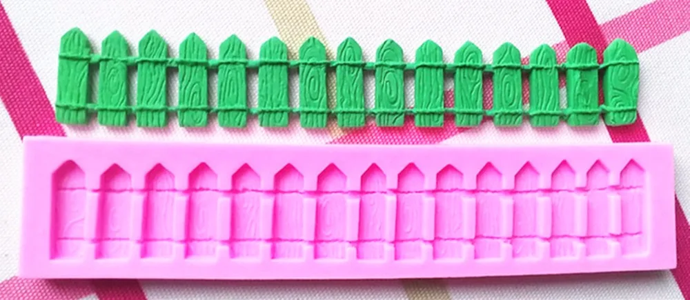 Новое поступление! Дизайн 130 забор силиконовые 3D Торт Помадка украшение торта