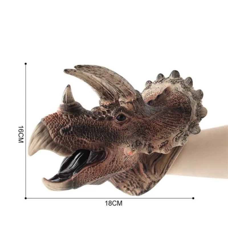 Динозавр ручной Куклы ролевые игры реалистичные тираннозавр голова Рекс