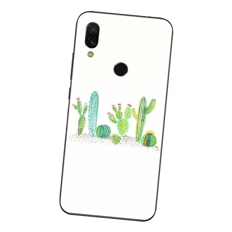 N277 кактус обои Мягкий ТПУ силиконовый чехол Обложка для Xiaomi Redmi Note 3 4 4X5 5A 6 7 Pro