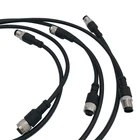 M12 кабель для подключения датчика двойная головка папа мама 2 м провод водонепроницаемый 4Pin 5Pin 8Pin тип A