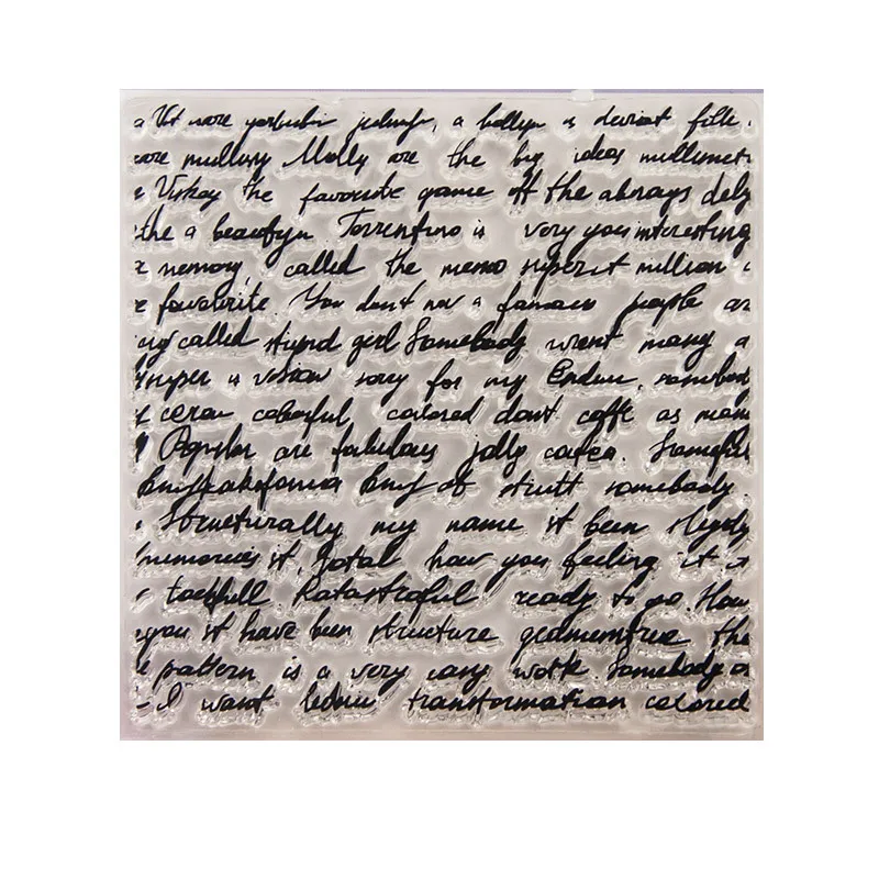 Прозрачная силиконовая печать на английском языке дневник альбом сделай сам