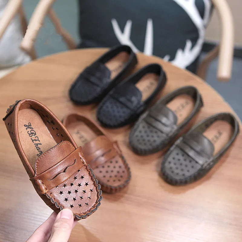 Сезон: весна–лето для детей из искусственной кожи повседневная обувь мальчиков