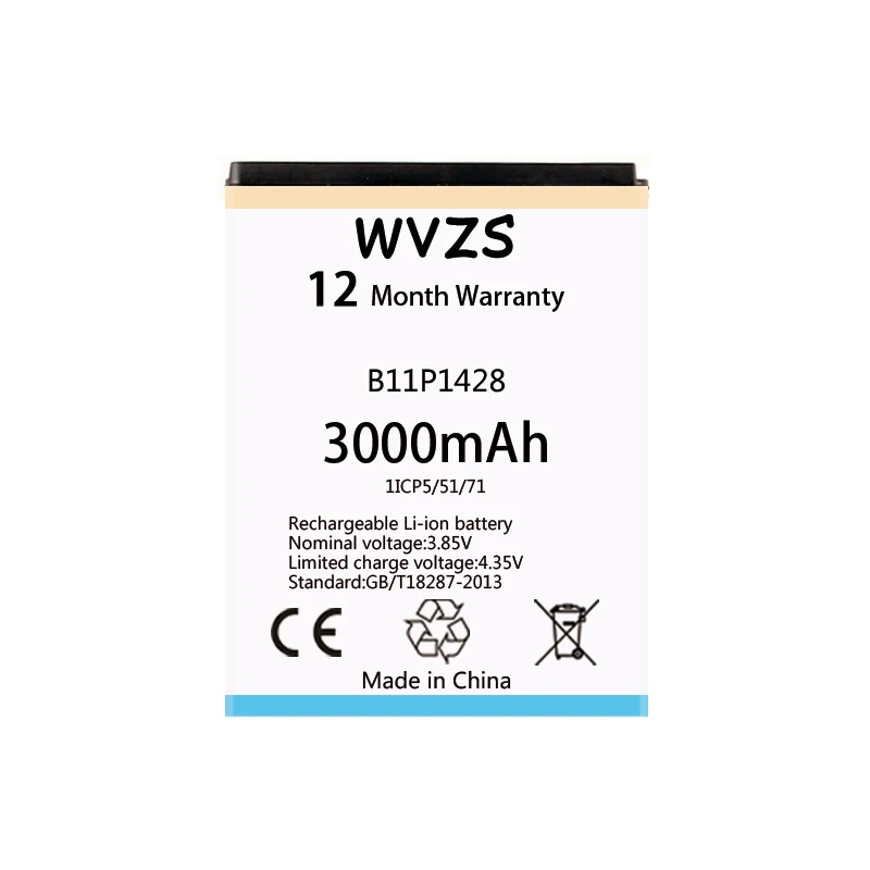 Wvzs 3000 мАч батарея B11P1428 для Asus ZenFone ZB450KL ZB452KG сменные батареи | Мобильные телефоны и