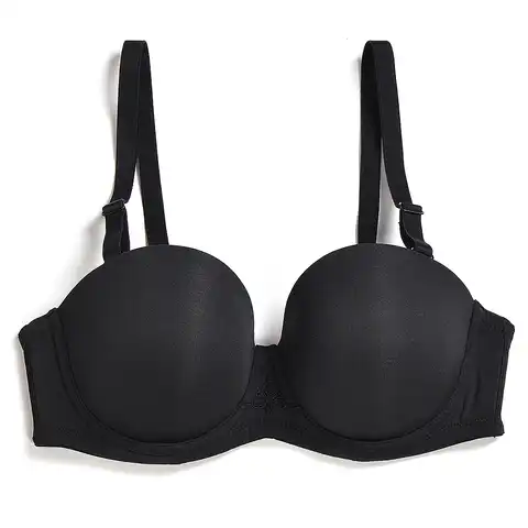 YANDW New Women Bra Brassiere Underwire 32 34 36 38 40 42 44 B C D E F G H Black Push Up Bras for Women Underwear Sexy Lingerie