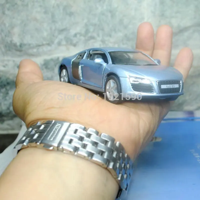 KT 1/36 масштабная модель автомобиля игрушки Германия Audi R8 литья под давлением металлическая модель автомобиля игрушка для подарка/коллекции/детей