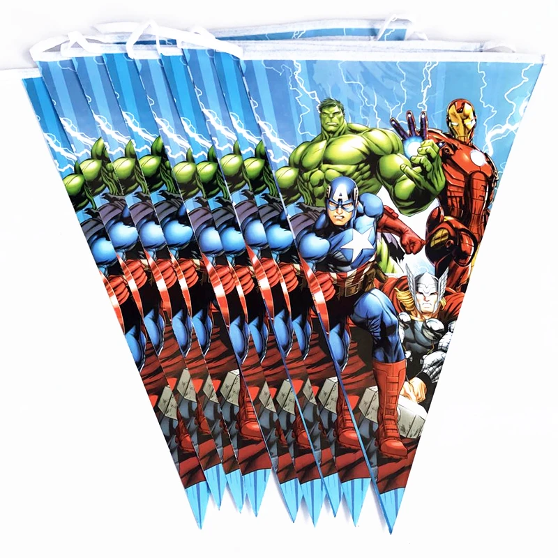Невероятный Халк Мстители баннер День рождения украшения супергероя Детская