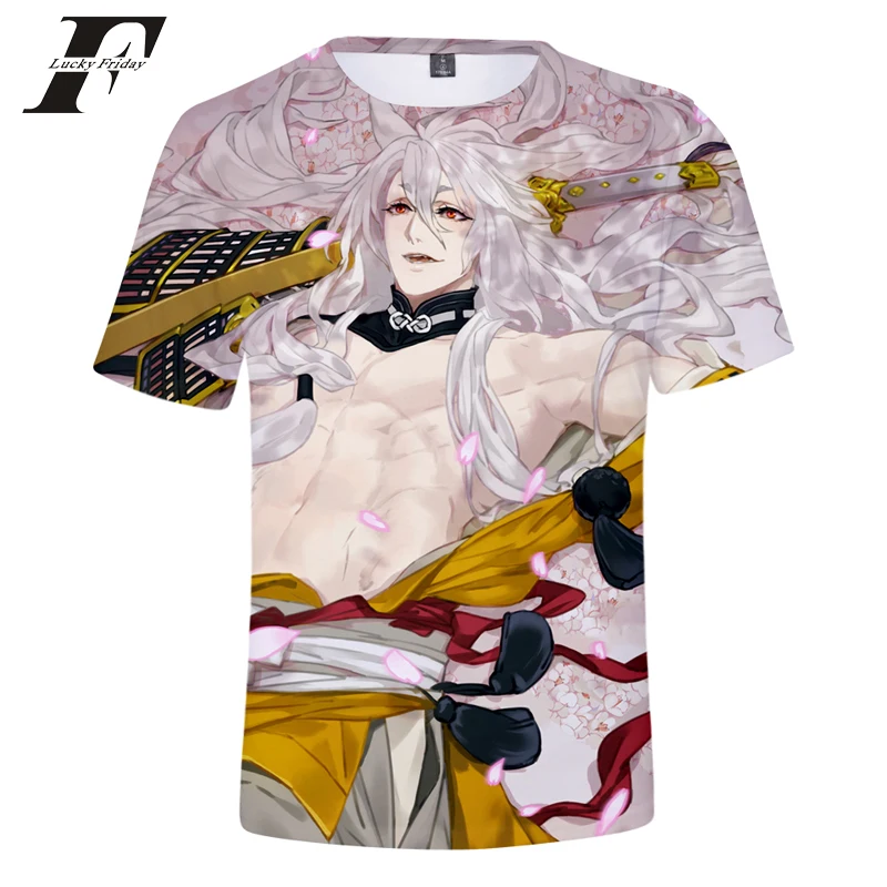 Aikooki новые katsugeki Touken Ranbu 3D Футболка Мужская/женская летняя обувь модные Harajuku аниме
