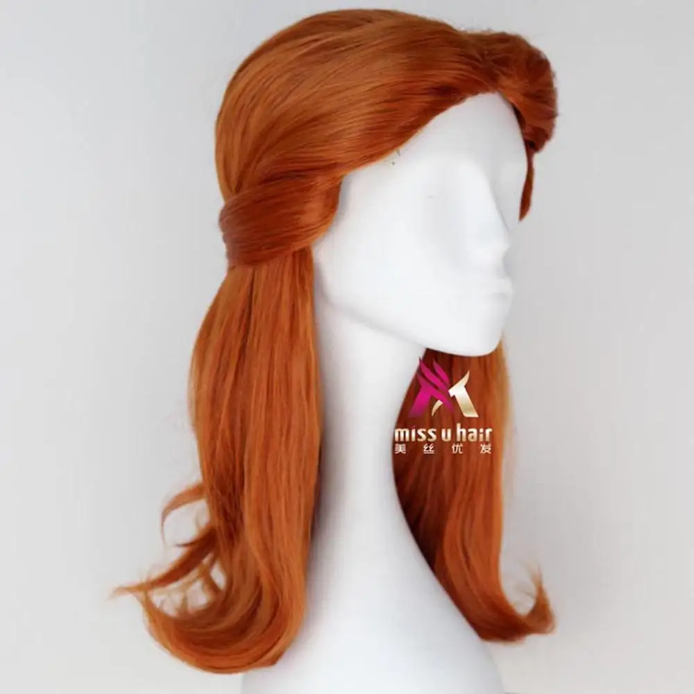 Miss U волосы синтетические девушка длинные волнистые Prestyled коричневый темно-коричневый цвет вечерние Хэллоуин косплей костюм парик