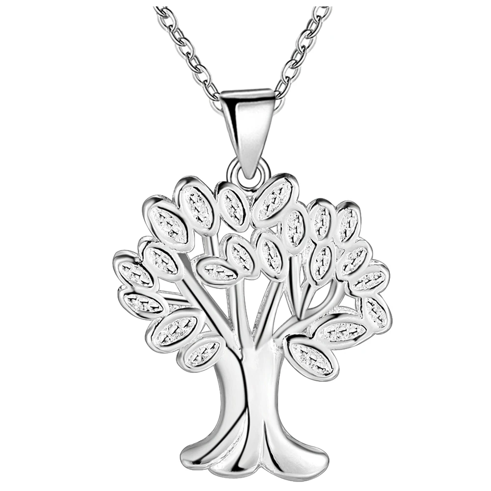 925 fashion silver chain pendants chokers necklaces for women/men jewelry exquisite wishing tree | Украшения и аксессуары