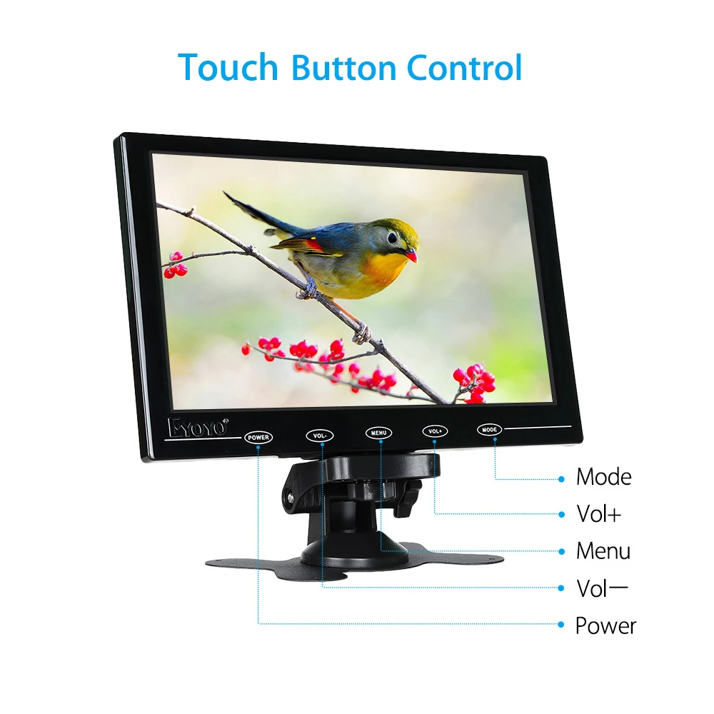 Eyoyo 9 &quotМини TFT Цвет Мониторы ЖК дисплей HD 1024x768 Ультра легкий аудио видео