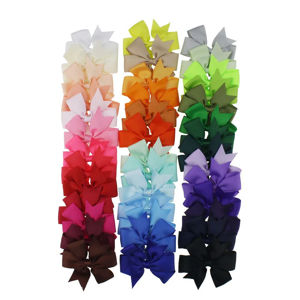 Новые 1 шт. разные цветные заколки из лент бутик с зажимом Заколки для волос