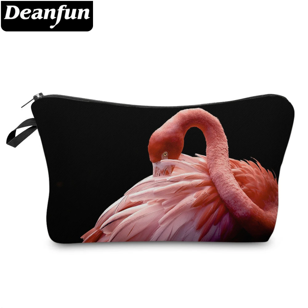 Deanfun модные косметички с 3D принтом Фламинго Лидер продаж женские органайзер для