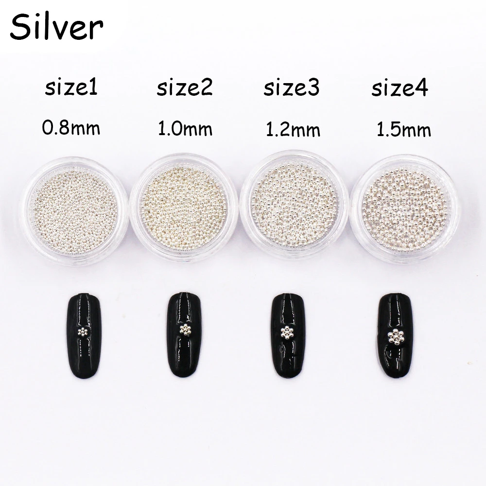 1 коробка Стальные Бусины шпильки для ногтей золотые серебристые розовые