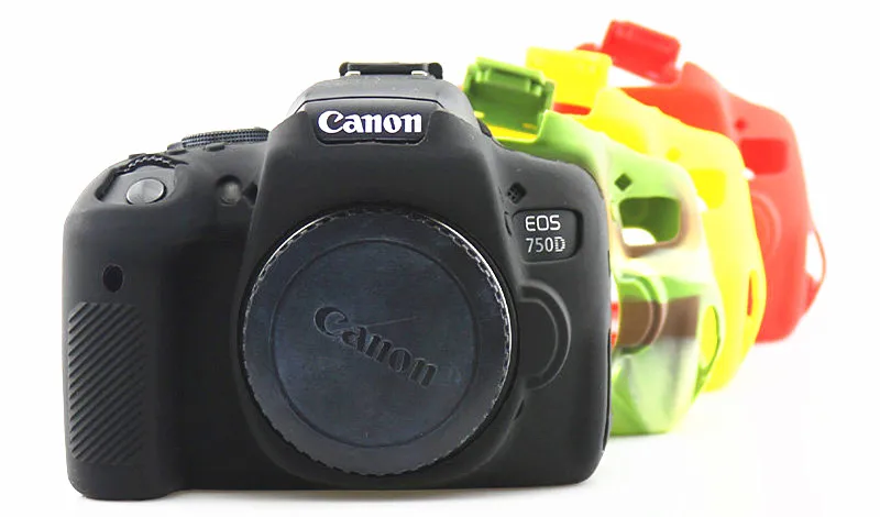 Силиконовые Камера чехол для цифровой однообъективной зеркальной камеры Canon EOS R 1300D T6 M50 5D II III IV 5D3 5D4 4000D T100 800D T7i 6D II 6D2 80D 200D 250D SL2 SL3 750D