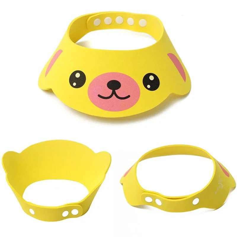 Baby Security Shower Product Kids Cartoon Cap Shampoo Bath Bathing Direct Hat Wash Hair Shield Soft | Мать и ребенок