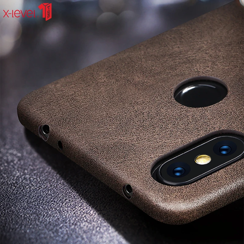Чехол из искусственной кожи для Xiaomi Redmi Note 6 Pro X-Level, ультра-светильник, внутренняя ткань, деловая задняя крышка, чехол для Redmi Note 6