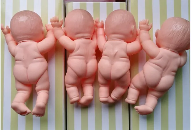 4 шт./партия милые kawaii Мини-куклы reborn baby Body inteiro de silicone dolls реалистичные куклы для