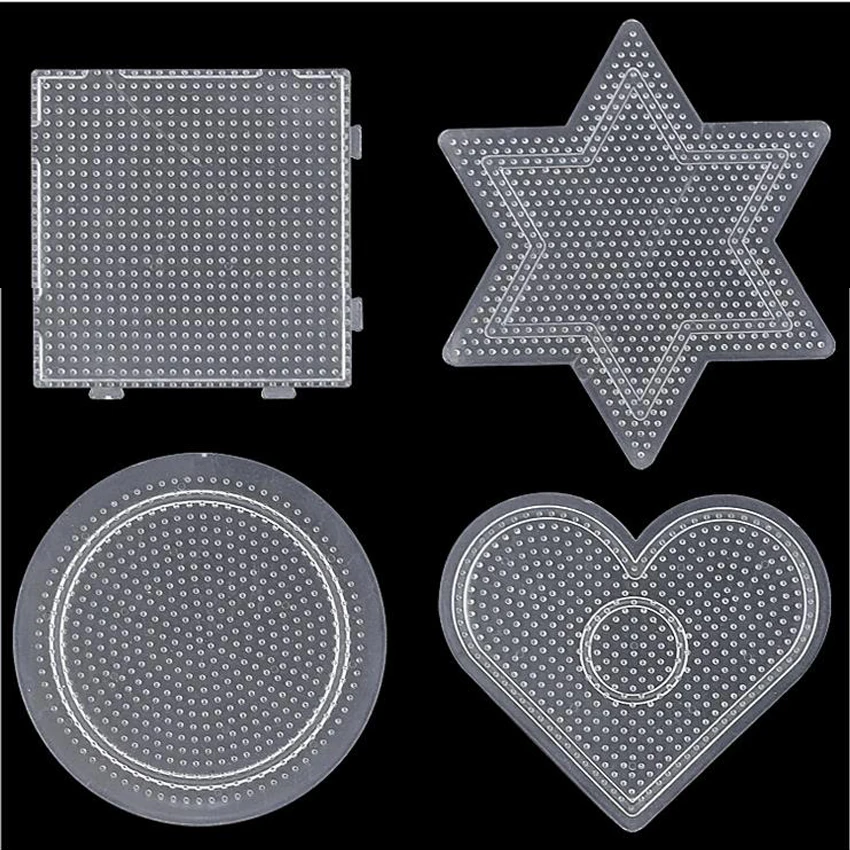 DOLLRYGA 2,6 мм Хама бусины Pegboard шаблон доска инструмент круглый квадратный образовательный DIY фигура материал доска Perler бисер lote
