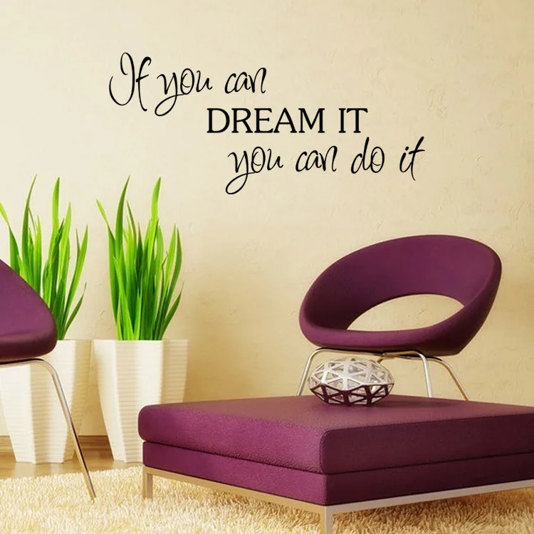 Вдохновляющая Наклейка на стену с цитатами для детской комнаты домашний Декор