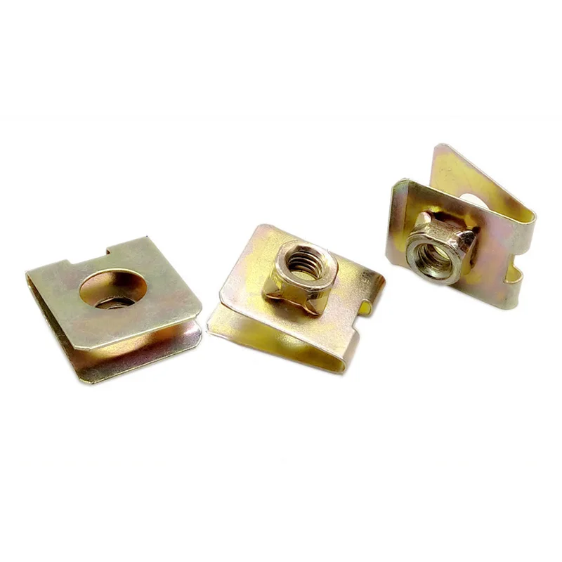 50 шт. авто крепежа кузова дверь Панель отделка под винт U-Тип зажимы для прокладок