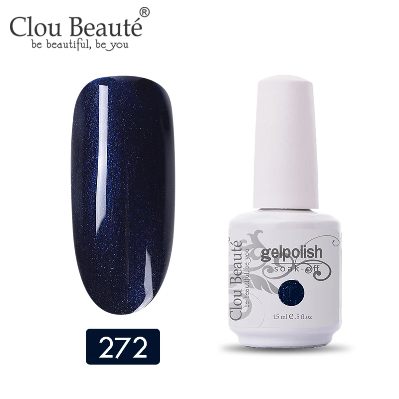 11272 Clou Beaute УФ гель лак для ногтей гель для ногтей Маникюр УФ светодиодный цветной гель Лак Блеск Гель лак для ногтей набор маникюрный гель лак - Цвет: 11272