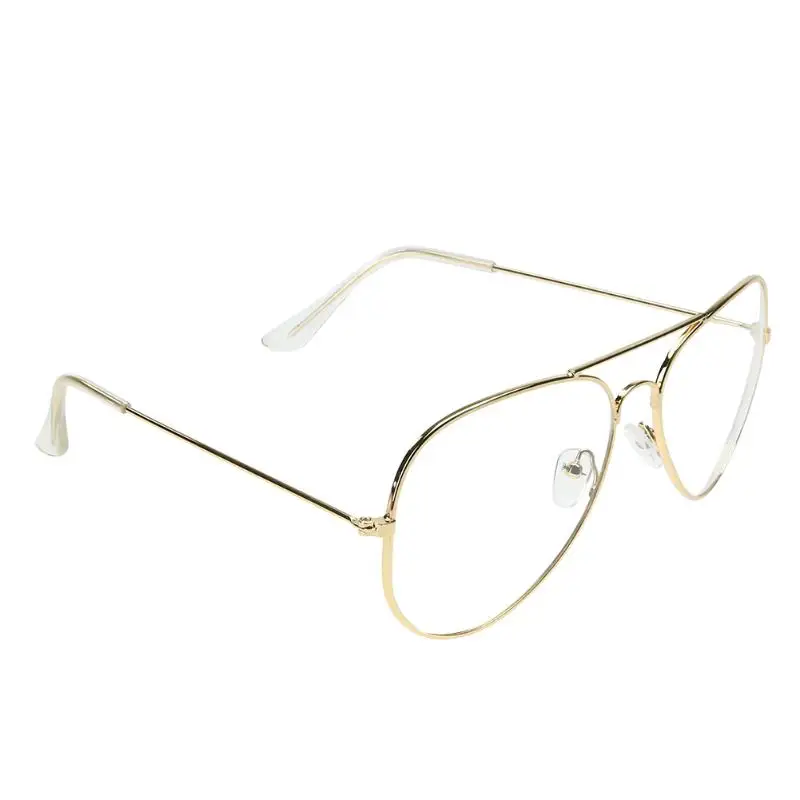 

Hot Clear Lens Women Glasses Metal Plain Spectacles Frame UV400 Classic Glasses Metal Spectacle Frame Oversize Vintage Glass