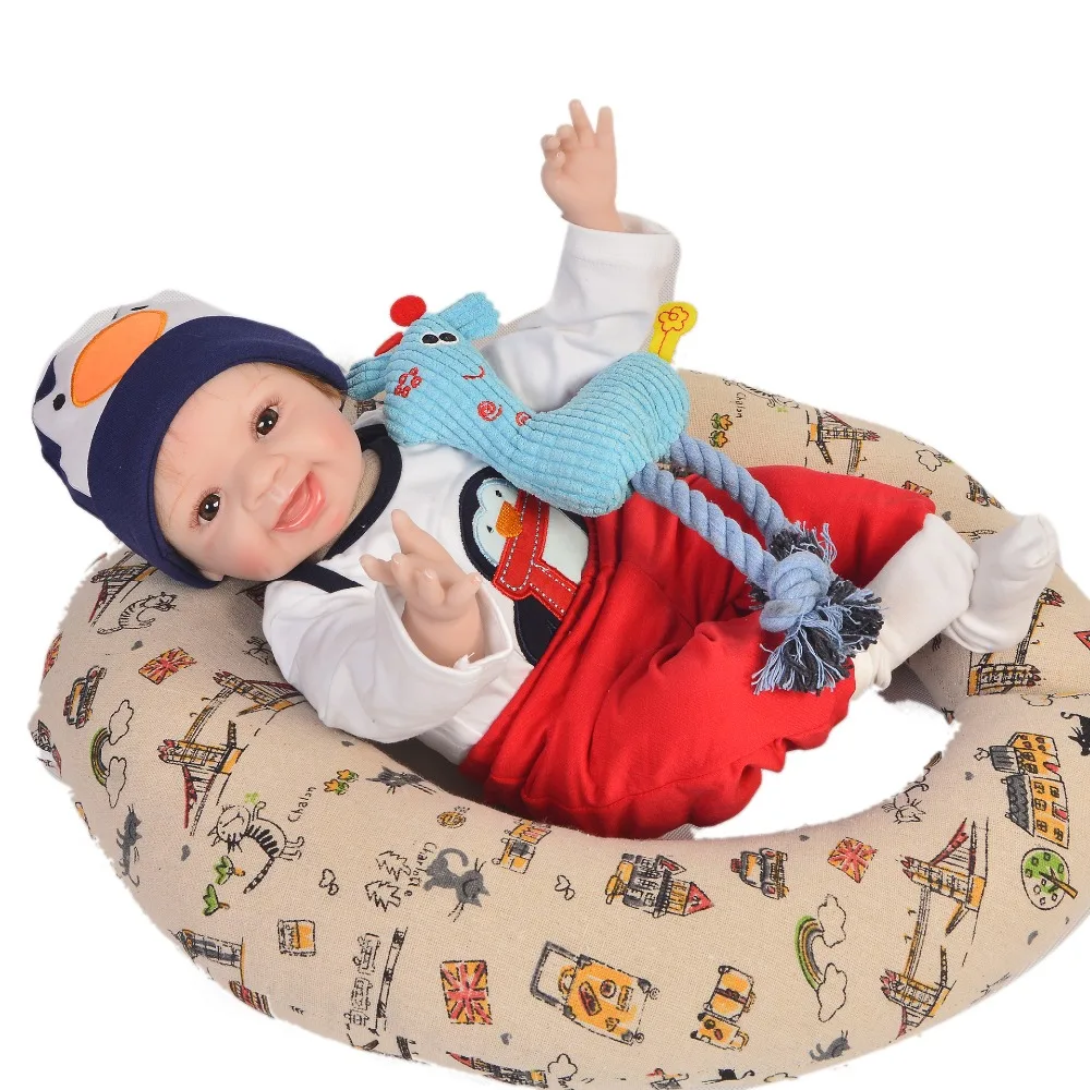 Лидер продаж 55 см куклы Возрожденные детские игрушки милые bebe DIY 22 дюйма с