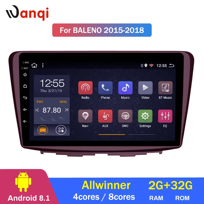 2G ram 32G rom 9 дюймов Android 8,1 автомобильный Dvd Gps плеер для Suzuki Baleno- Радио Видео навигация