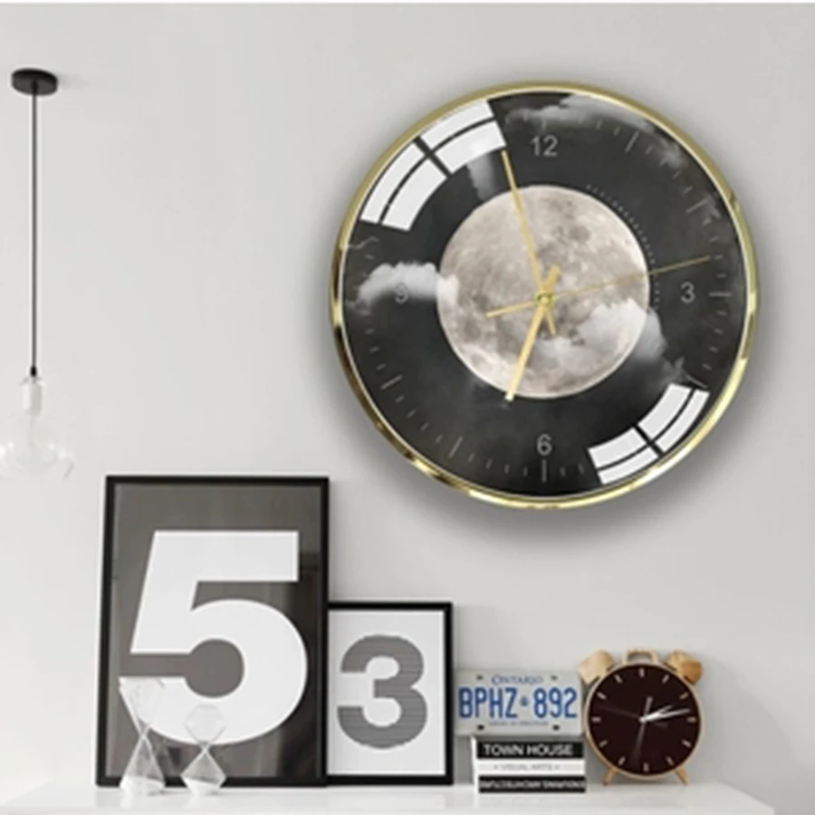 Художественные креативные настенные часы современный дизайн бесшумные