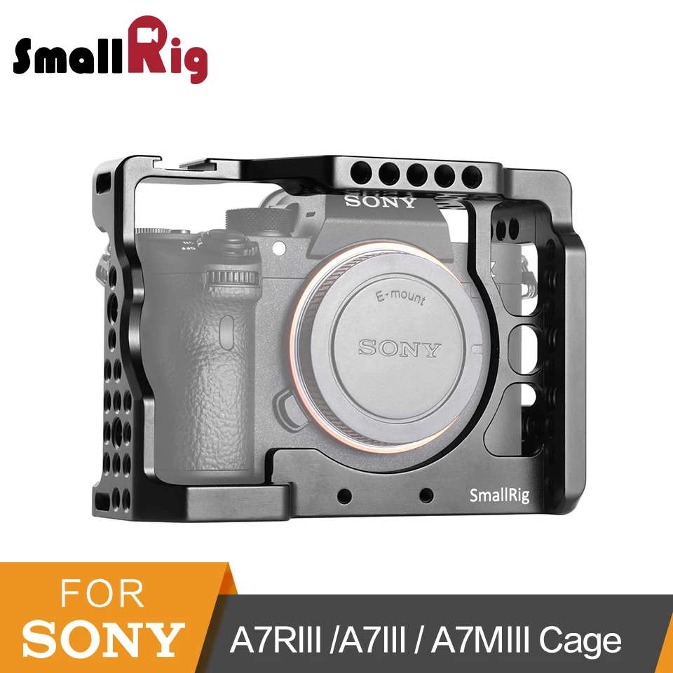 SmallRig a7iii a7r3 a7m3 клетка для sony A7RIII/A7III/A7MIII алюминиевый сплав клетка для крепления штатива быстросъемный Комплект расширения-2087