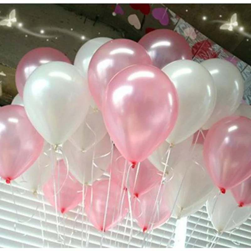 100Pcs birthday balloons 10inch 1.5g Latex Helium balloon Thickening Pearl party balloon Party Ball kid child toy wedding ballon