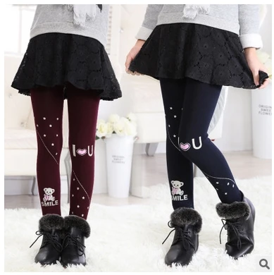 Высококачественные теплые плотные леггинсы для девочек на осень и зиму детские