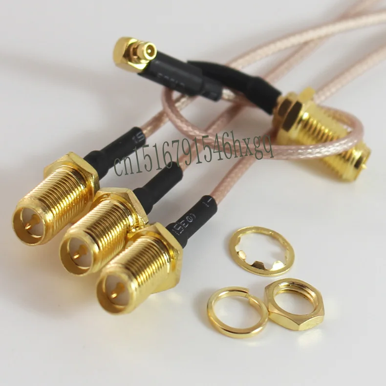 

Svtkpzp SMA turn MMCX straight head SMA female head turn male connection MMCX connector RG - 178 silver platin