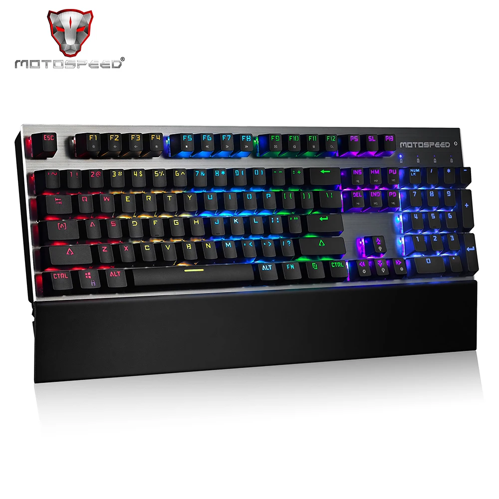 Motospeed CK108 английская/Русская версия 104 клавиш RGB подсветка эргономичный дизайн