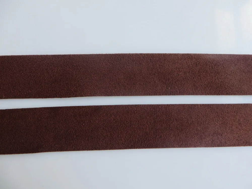 Лента из искусственной кожи и замшевого шнура плоская черная/коричневая лента с