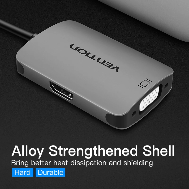 Адаптер VENITON для ноутбука MacBook ChromeBook USB C концентратор на HDMI VGA выход Type женский|to