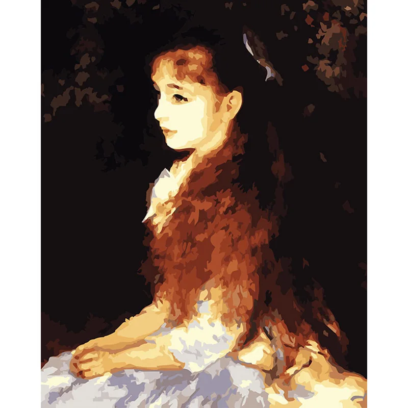 Известная масляная живопись копия Little Irene от renносить-40*50 см по номерам ручная