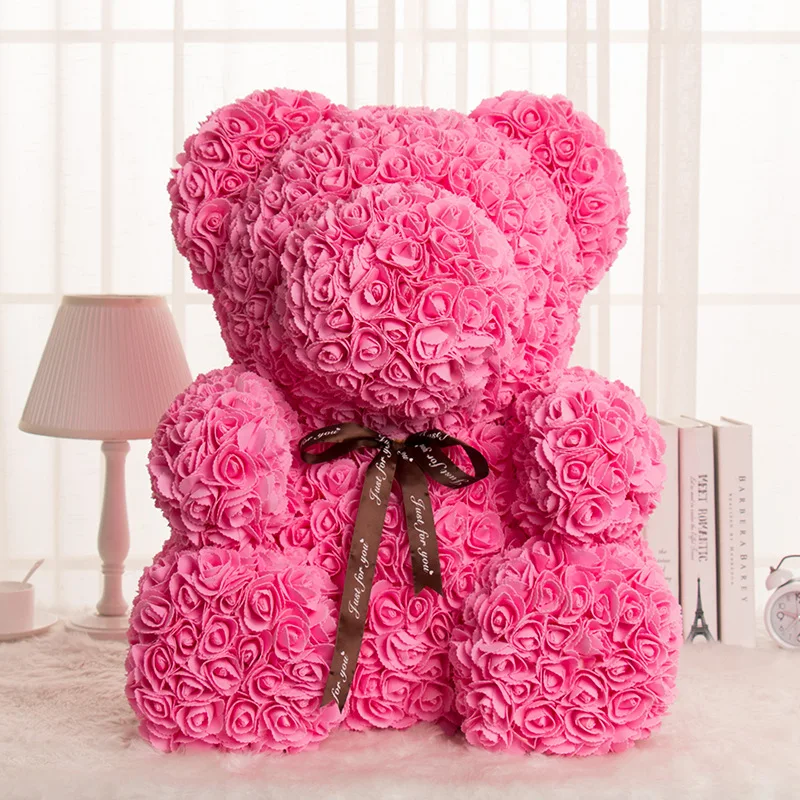 

Rose Bear Wedding Party Decoration Valentine's Day Gift Cute Cartoon Super Girlfriend Kid Gift Love Bear Dolls Present