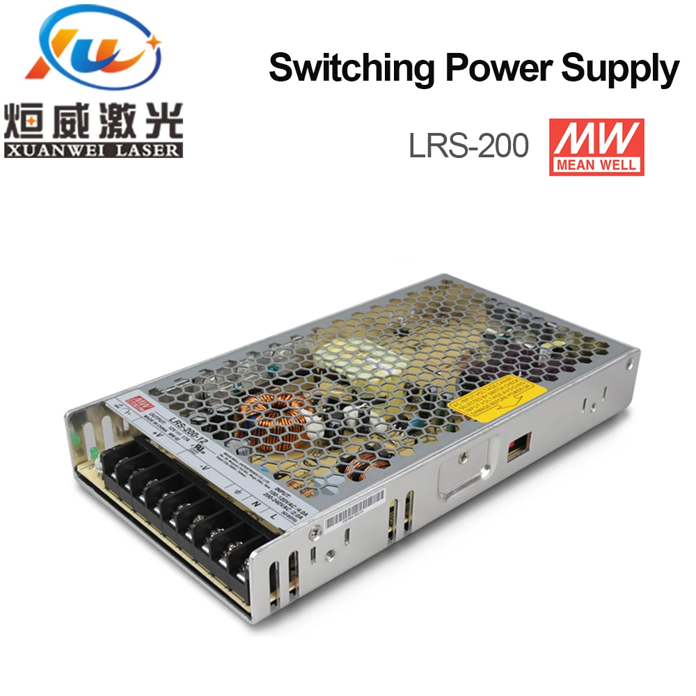 Meanwell LRS-200 импульсный источник питания 12 В 24 в 36 48 200 Вт оригинальный МВт