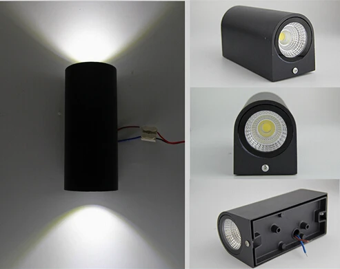 2 шт. IP65 наружный водонепроницаемый Боллард cob светодиодный настенный светильник