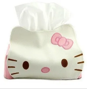 Милый домашний и автомобильный тканевый чехол hello kitty, контейнер для полотенец, салфеток, бумажных сумок, футляр, чехол