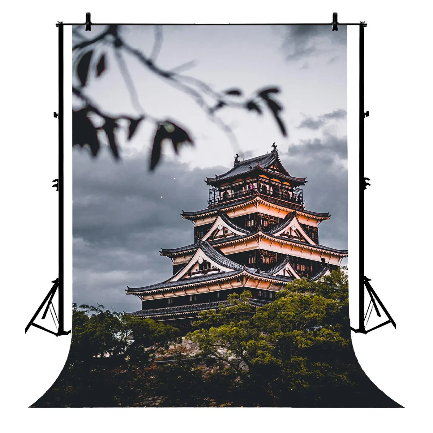 5x7ft фон для портретной фотосъемки в японском китайском стиле из полиэстера|Фон