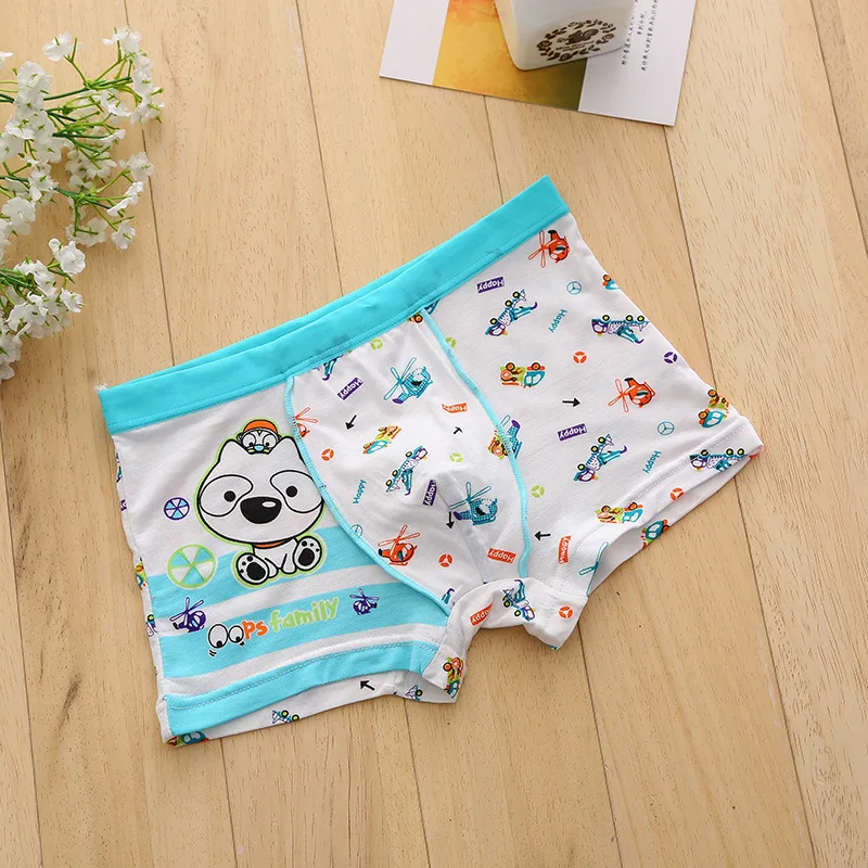5 шт./лот нижнее белье для мальчиков мультфильм Щенок pattern трусики подходит от 1 до