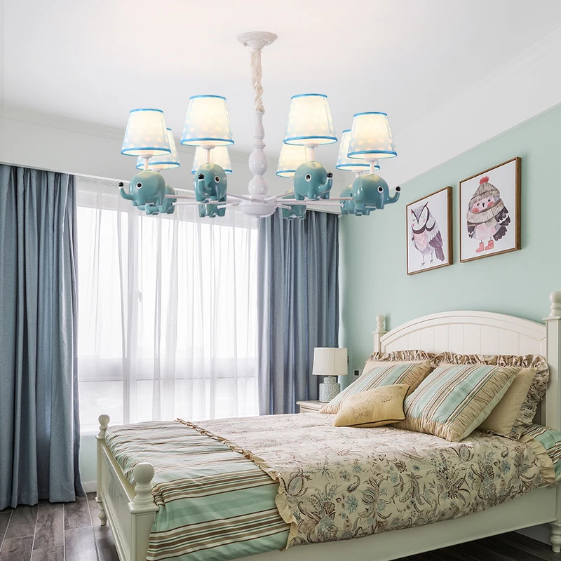 Цветная хрустальная люстра макарон цветная детская лампа для спальни креативная