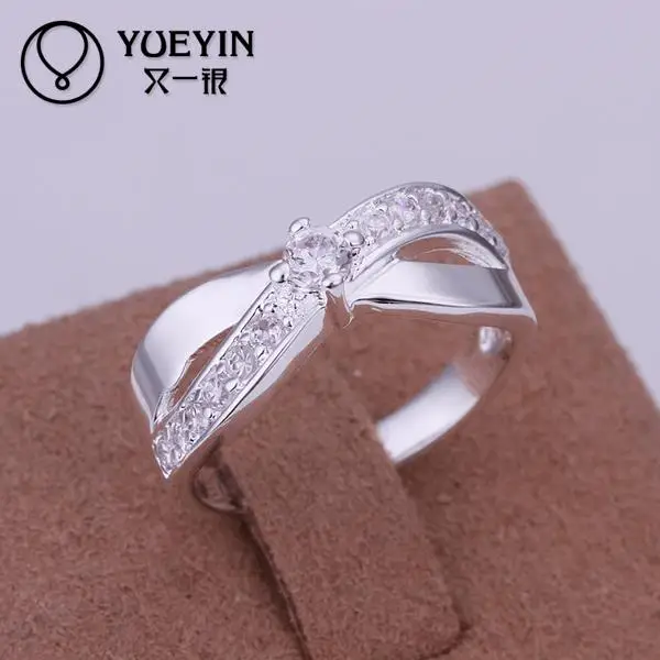 R162 Silver plated new design finger ring for lady Factory price wholesale|ring resin|ring cabochonring beautiful |