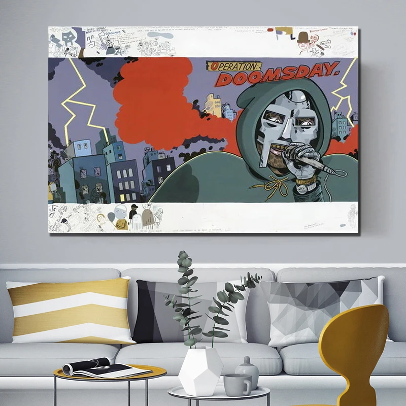 001 MF Doom Daniel Dumile супер злодей хип хоп артист 20 &quotx 14&quot плакат|artistic posters|hip hop posterposters
