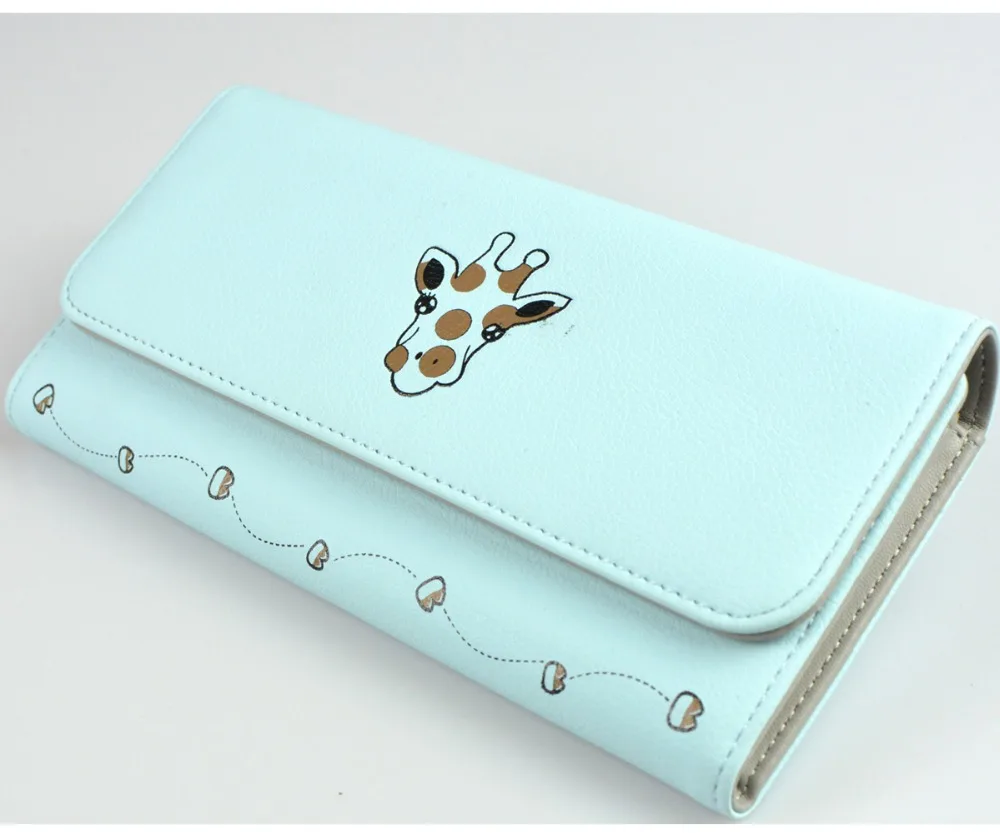 

Women Long Walllet With Animal Picture Pillow Card holder Purse Fashion Lady Purse